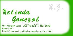 melinda gonczol business card